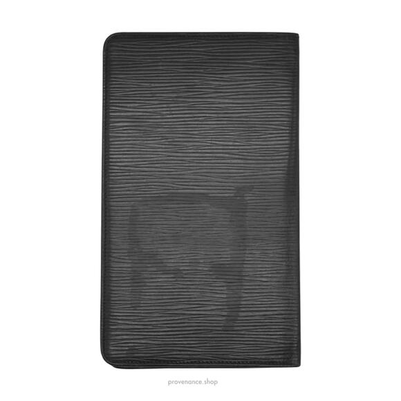 🔴 Louis Vuitton "MALLETIER" Long Wallet - Black Epi Noir Leather - Picture 5 of 8